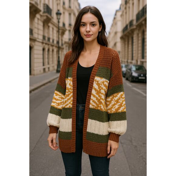 Umgee Sweaters - NEW Umgee Long Cardigan Sweater Womens Size Medium Oversized Open Front